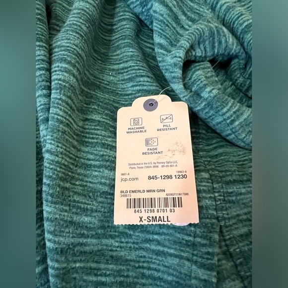 St. John’s Bay 1/4 Zip Pullover Sweatshirt - XS - Picture 6 of 6